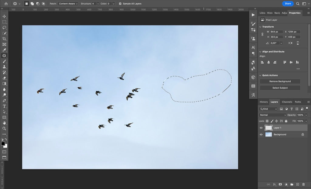 Remove Object from Photo Photoshop