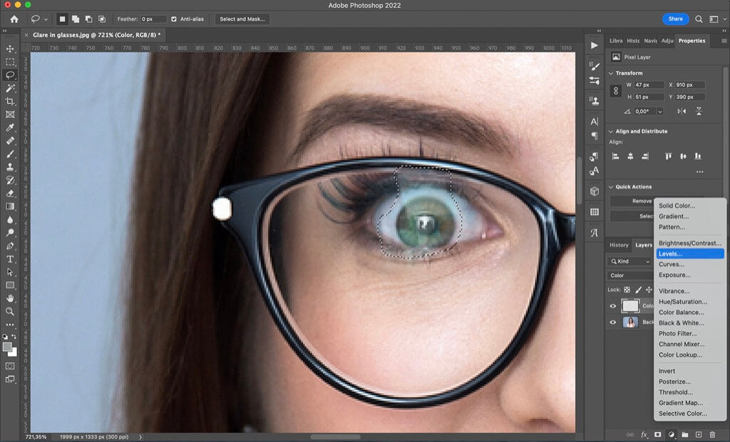 How to Remove Glasses Glare in Photoshop