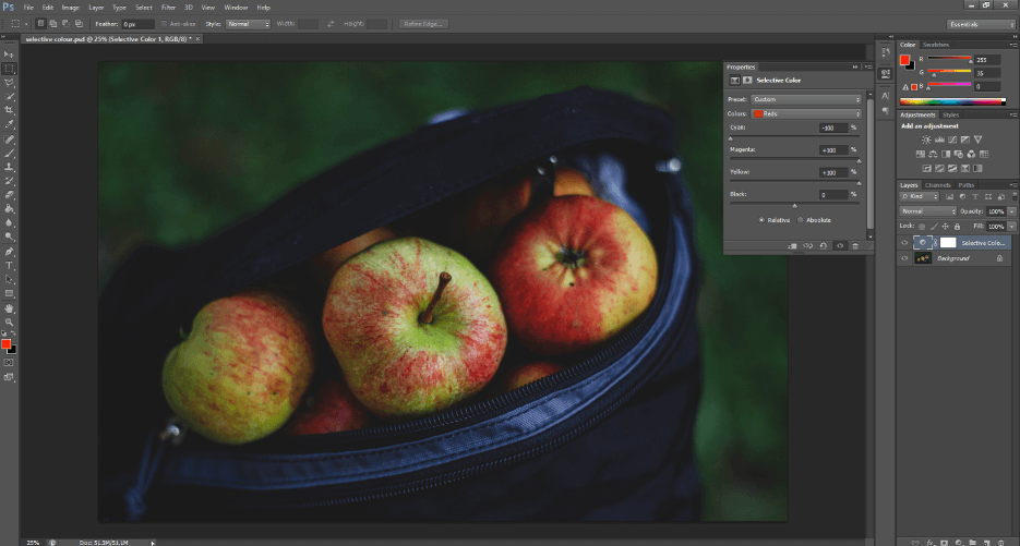 how to enhance color in photoshop