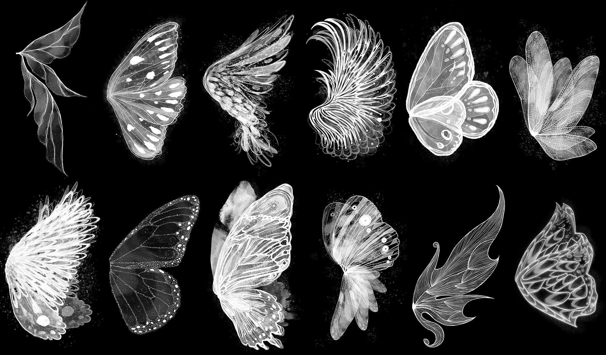 download fairy wings brushes photoshop