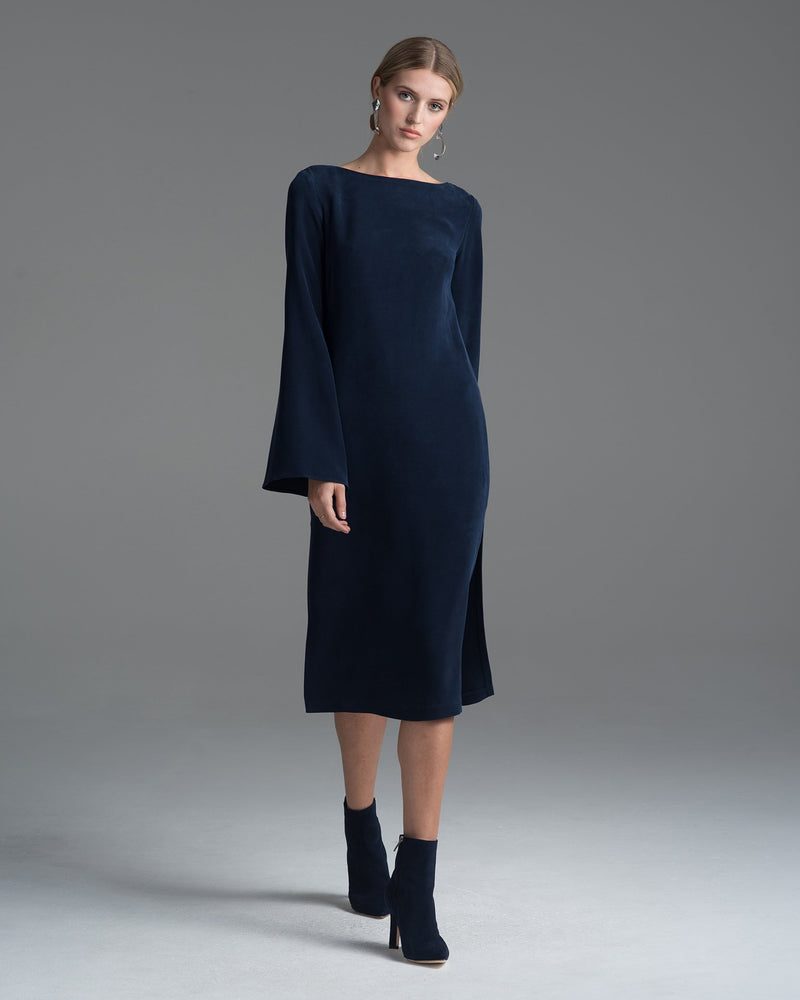 Silk Dress with Slit Sleeves – VOZ Apparel