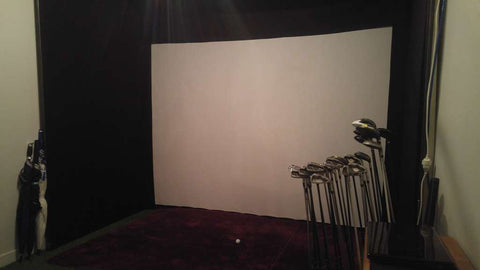 simulateur de golf domicile, Skytrak, Here We Golf