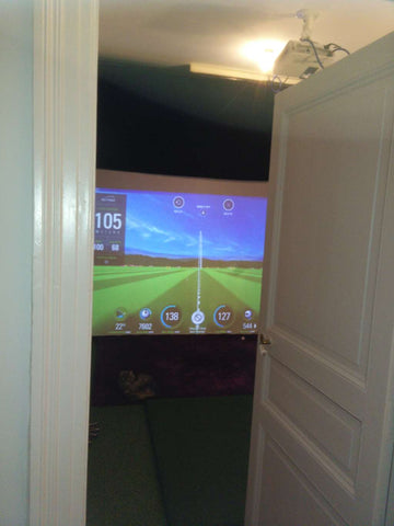 home golf simulator, Skytrak, Here We Golf