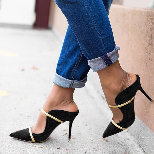 pointed stiletto heels
