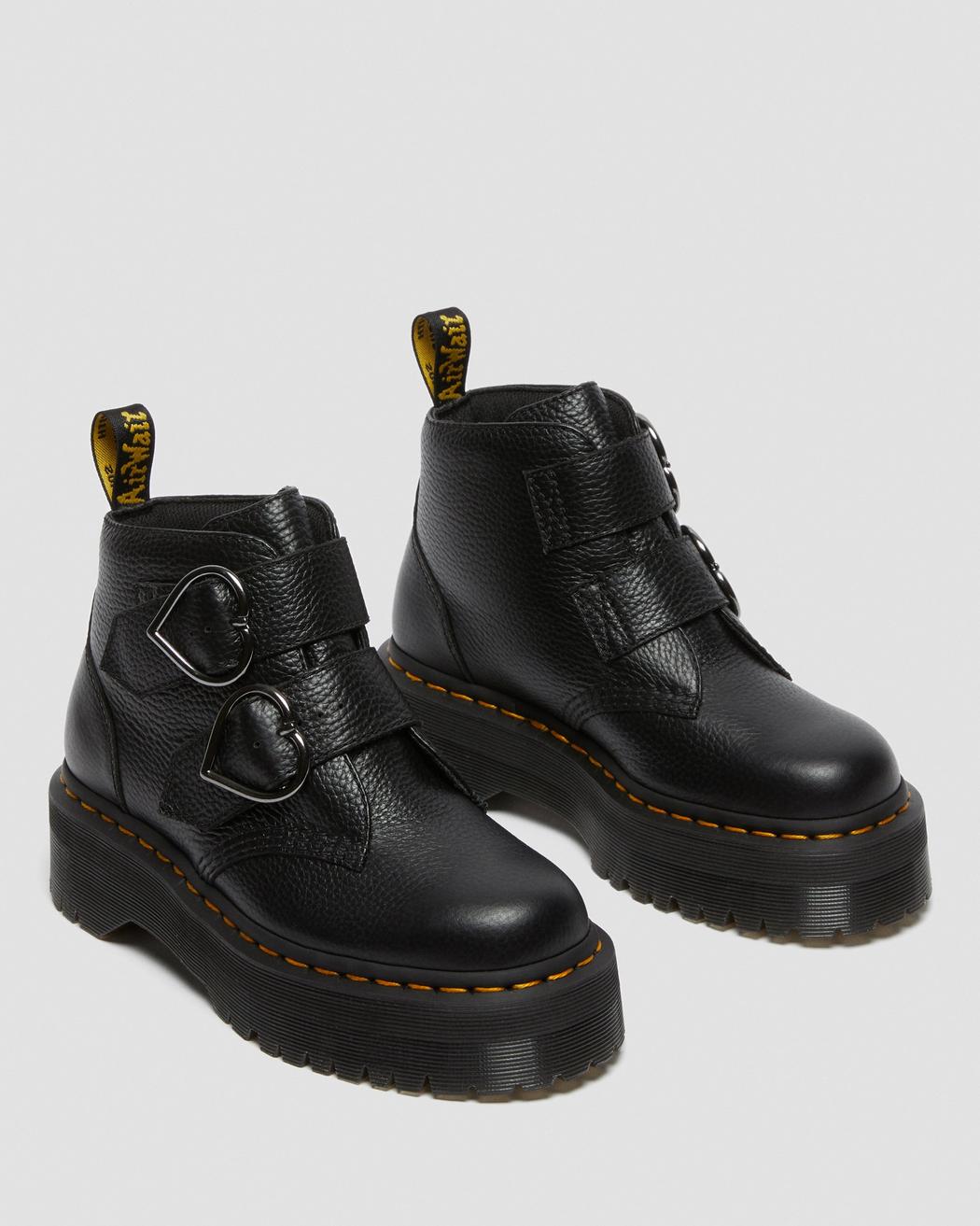 black devon heart boots