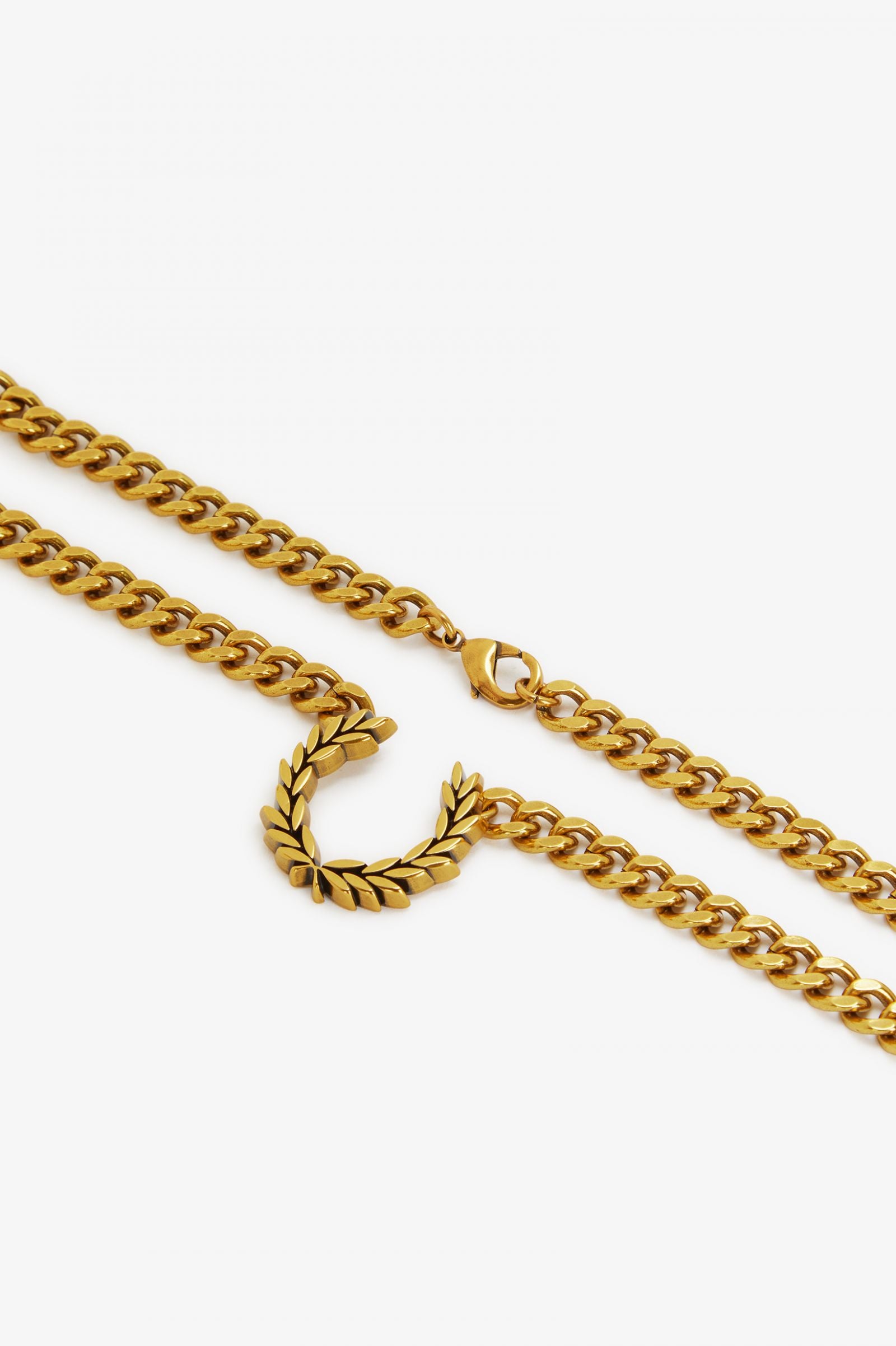 FRED PERRY Double Chain Laurel Wreath Necklace – Posers
