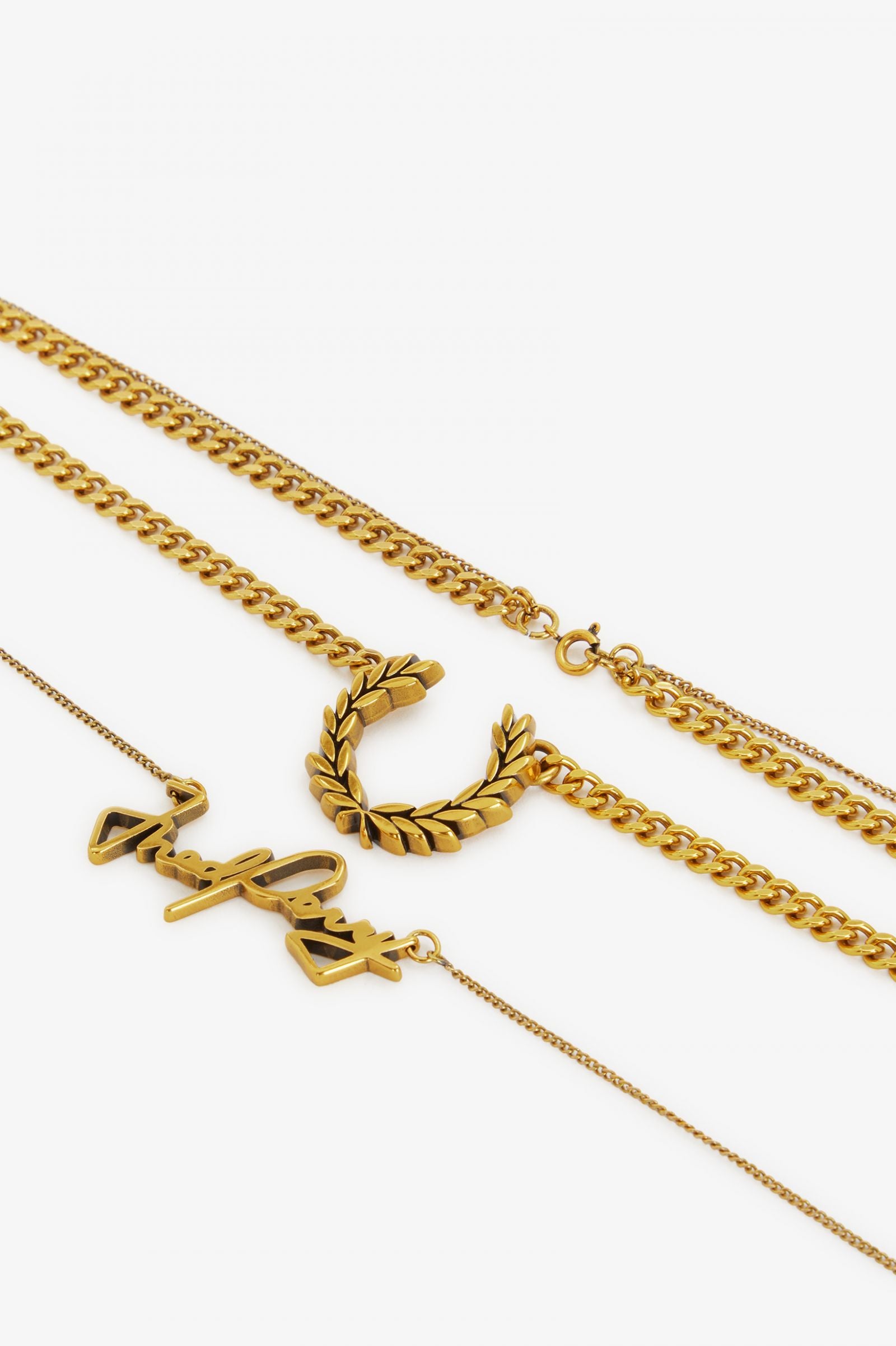 Fred Perry Double Chain Laurel Wreath Necklace – Posers Hollywood