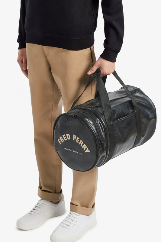 Fred Perry Refined PU Barrel Bag – Visual Impact