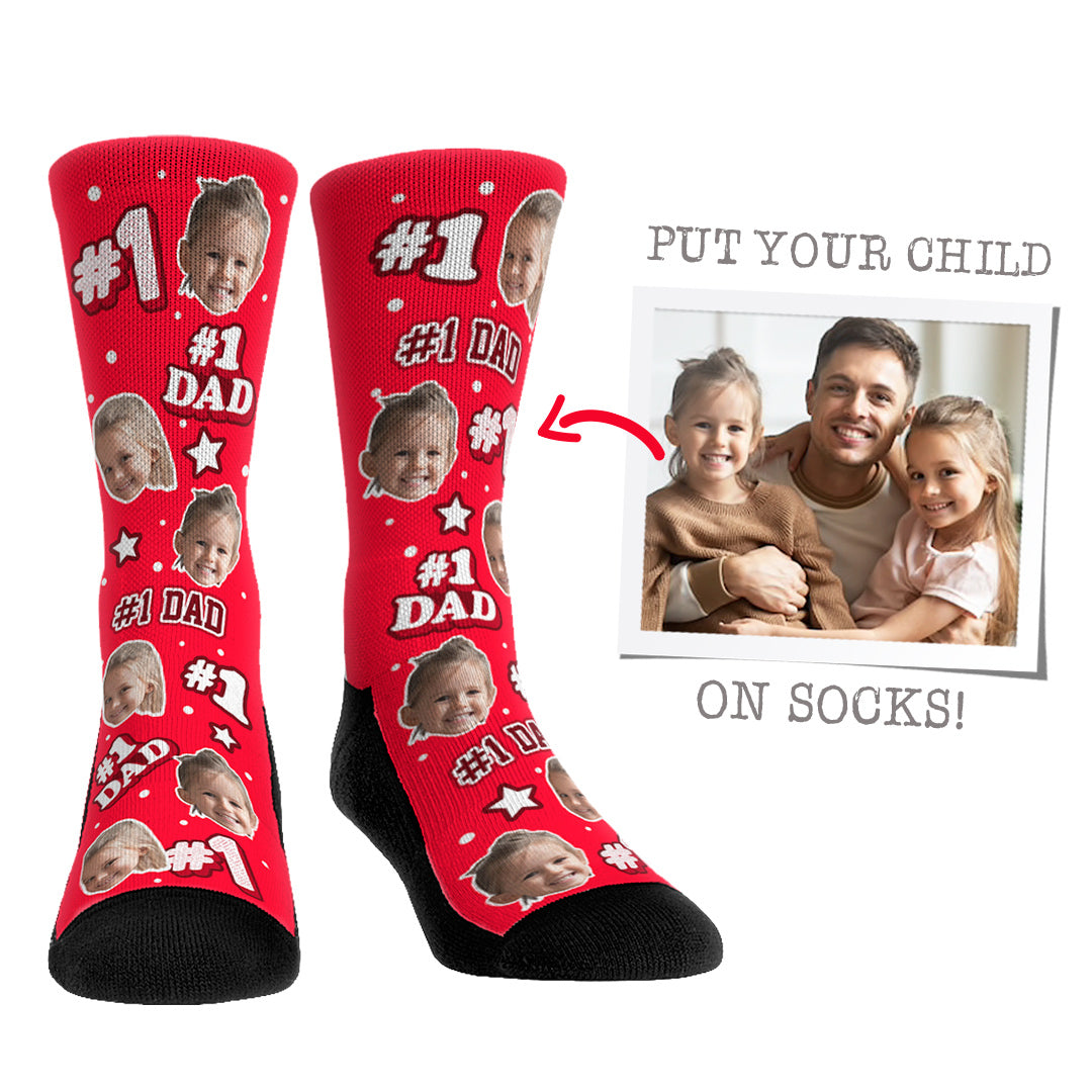 These custom face socks are so cute that your dad will fall in love with it right away. Just pick a size, color and add your photo to make one for him.
