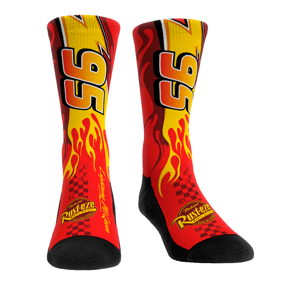 Cars Socks - Lightning McQueen Kachow! - Pixar - Rock 'Em Socks