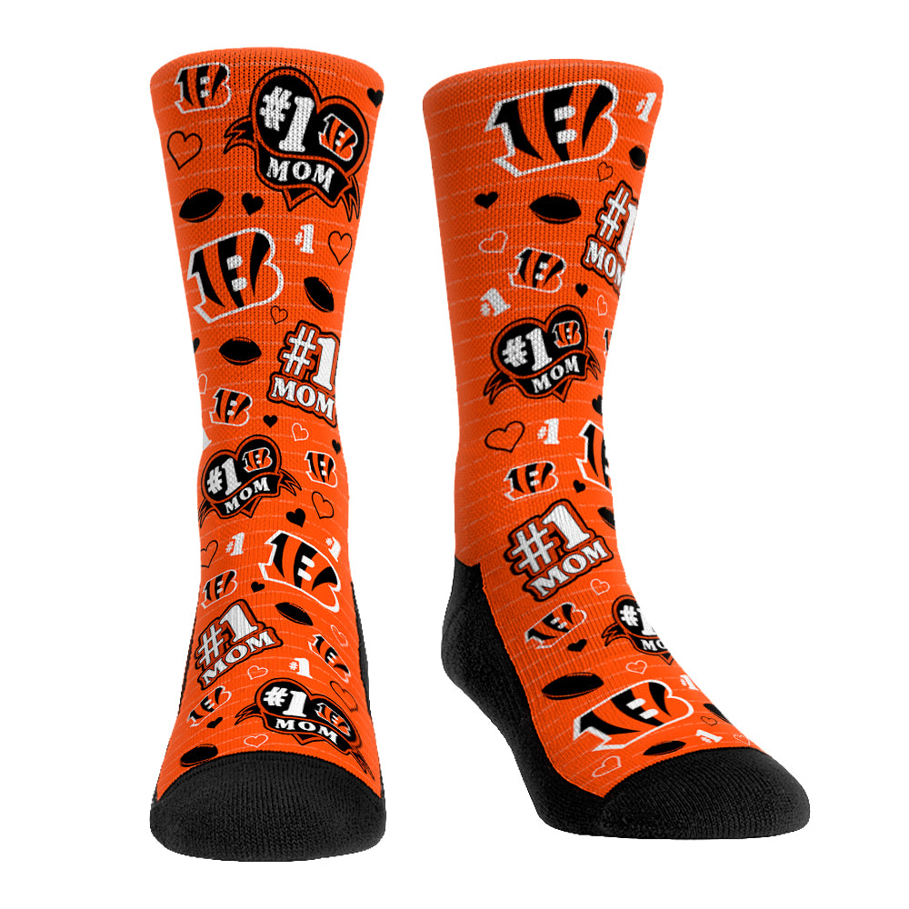 Cincinnati Bengals Socks - #1 Mom Socks - NFL Socks - Rock 'Em Socks