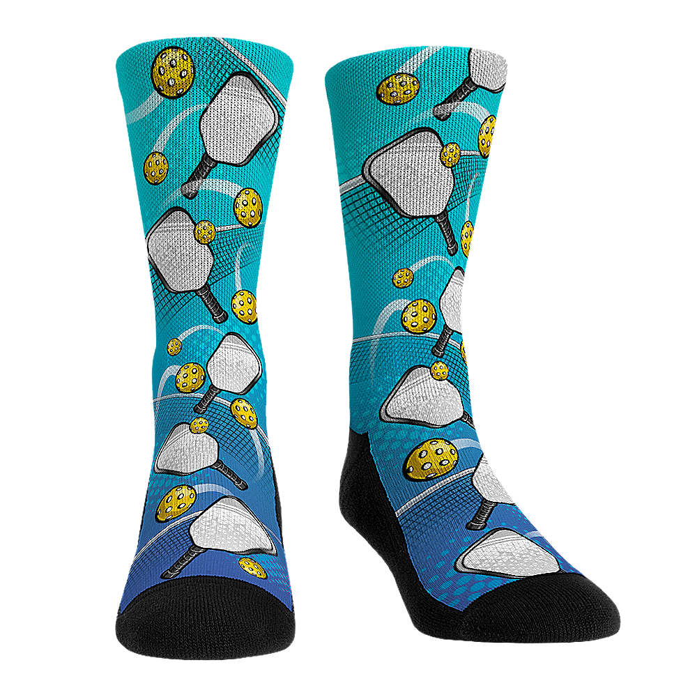 Pickleball All-Over Socks - Rock 'Em Socks - Pickleball Socks