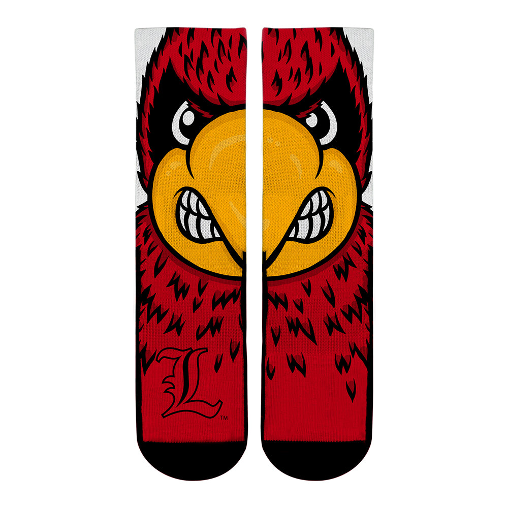 Men's Rock Em Socks Louisville Cardinals HyperOptic Argyle Dress Socks