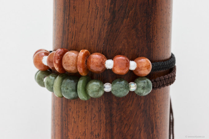 brown jade bracelet