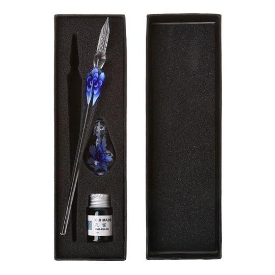 Crystal Glass Dip pen set