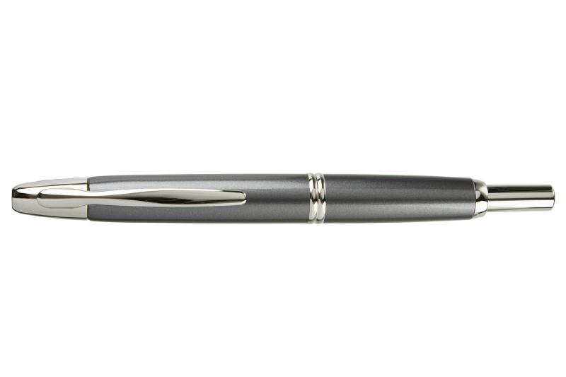 Pilot Capless aka Vanishing Point Fountain Pen - Dark Grey/Silver