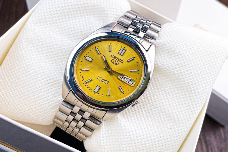 SEIKO 5 Sunbrust Yellow Royal Jubilee Automatic Watch – BD Pen