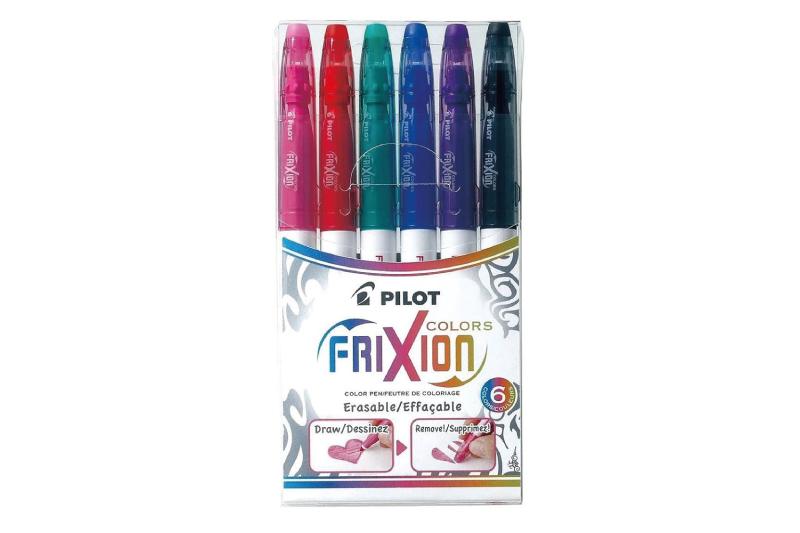 PILOT FriXion Colors - Set of 6 - Assorted colours - Medium Tip