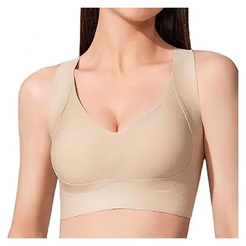 Ultra-thin Big Breasts Back Fat Bra - Grey / S 34/75BCDE