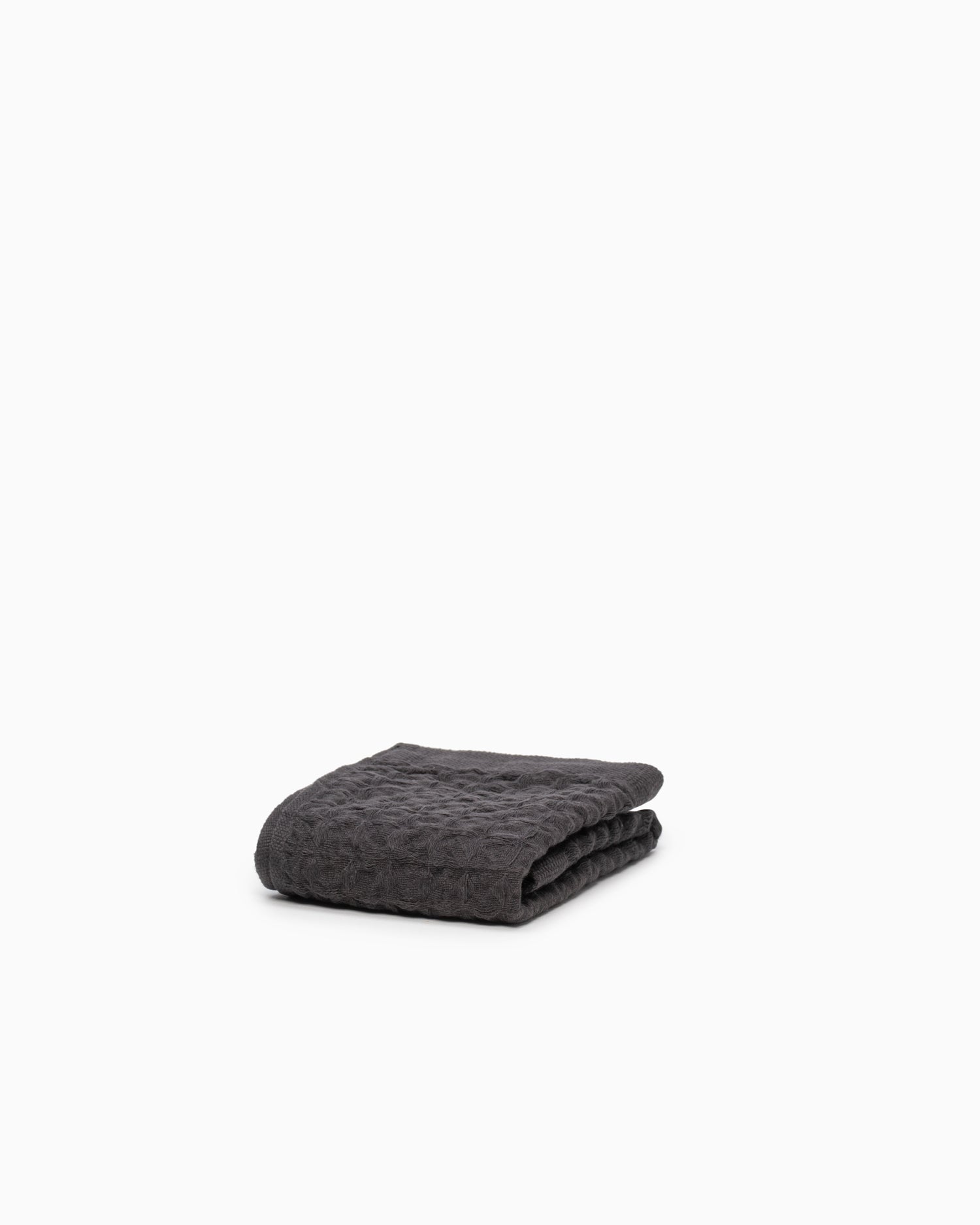 Lattice Linen Imabari Towel Charcoal / Hand Towel (M)