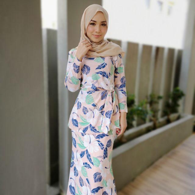 baju kurung floral