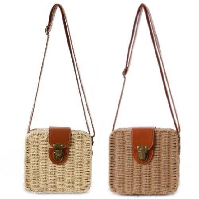 rattan sling bag