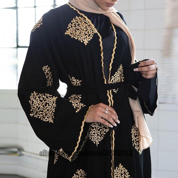 Verwonderlijk Dubai Open Abaya Kimono Muslim Hijab Dress Kaftan Abayas Islamic SB-26
