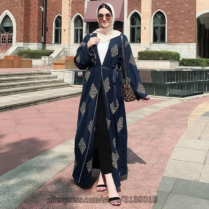 Fonkelnieuw Dubai Open Abaya Kimono Muslim Hijab Dress Kaftan Abayas Islamic KG-74