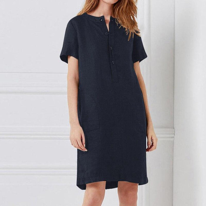 one size linen dresses