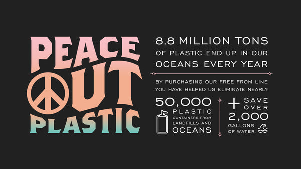 Spinster Sisters Peace Out Plastic Graphic with Statistics 