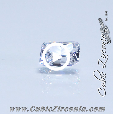 Radiant Cut 360 Video preview Cubic Zirconia loose stone