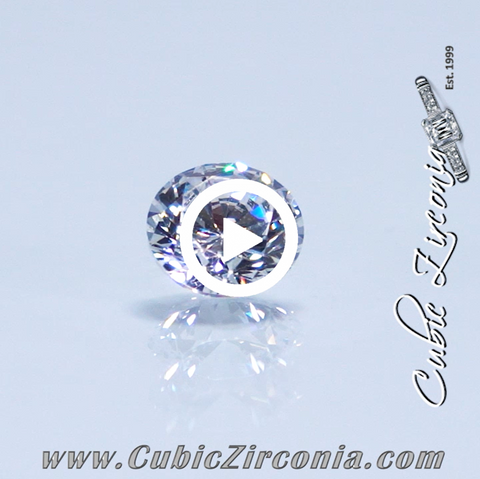 Round cut Cubic Zirconia 360 video