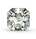 asscher cut cubic zirconia stones