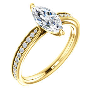 Cubic Zirconia Engagement Ring- The Brooklynn (Marquise Cut) – Cubic ...