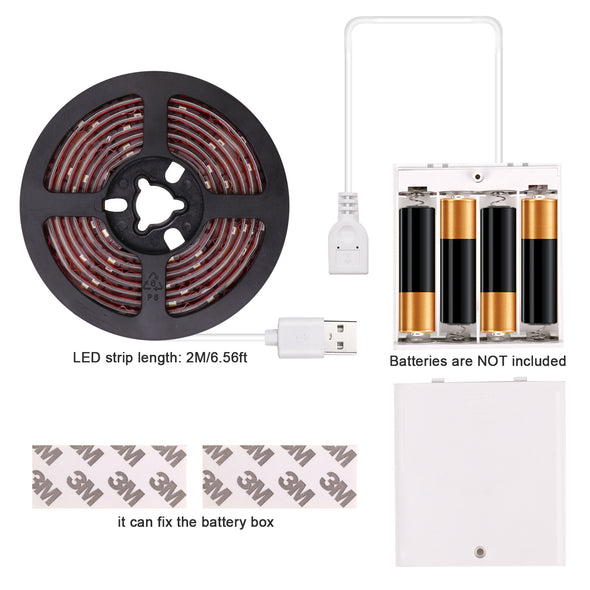 small led strip lights battery powered