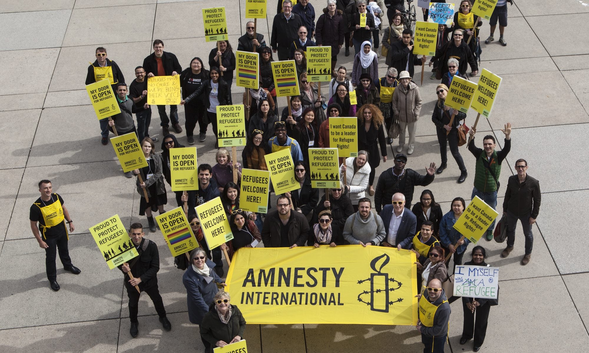 Amnesty International volunteers and employees