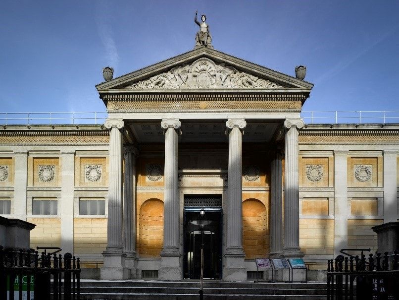 The Ashmolean Museum in the historic university city of Oxford