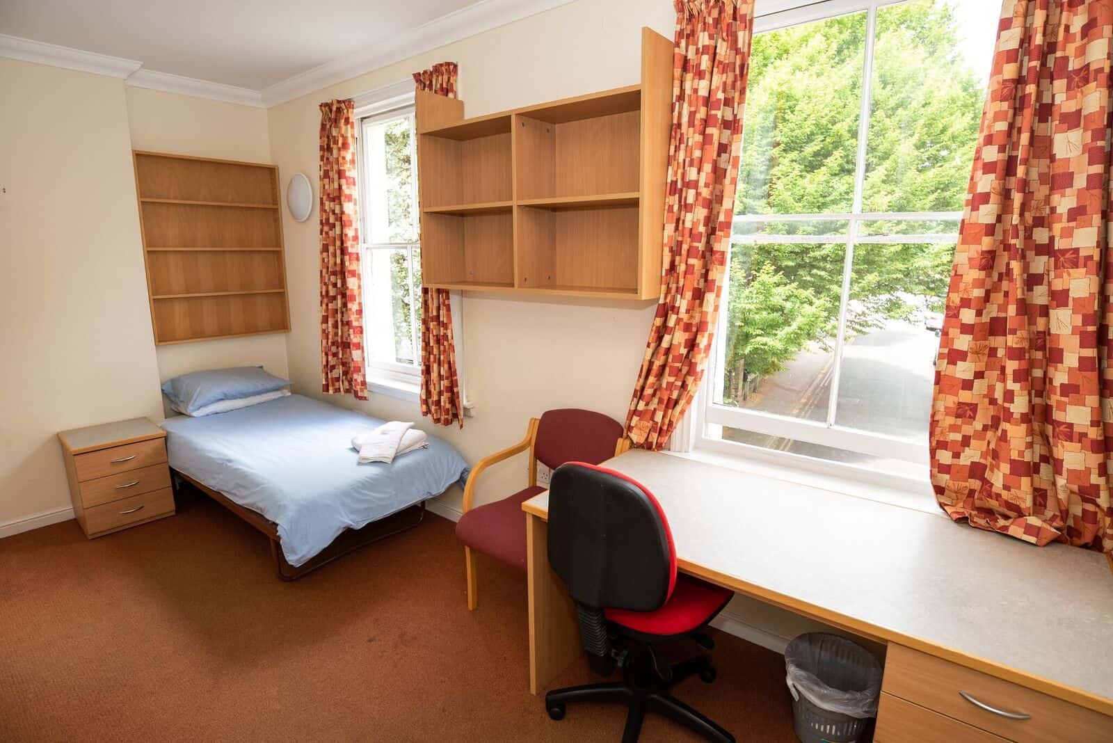 En suite room at Lincoln College, Unversity of Oxford