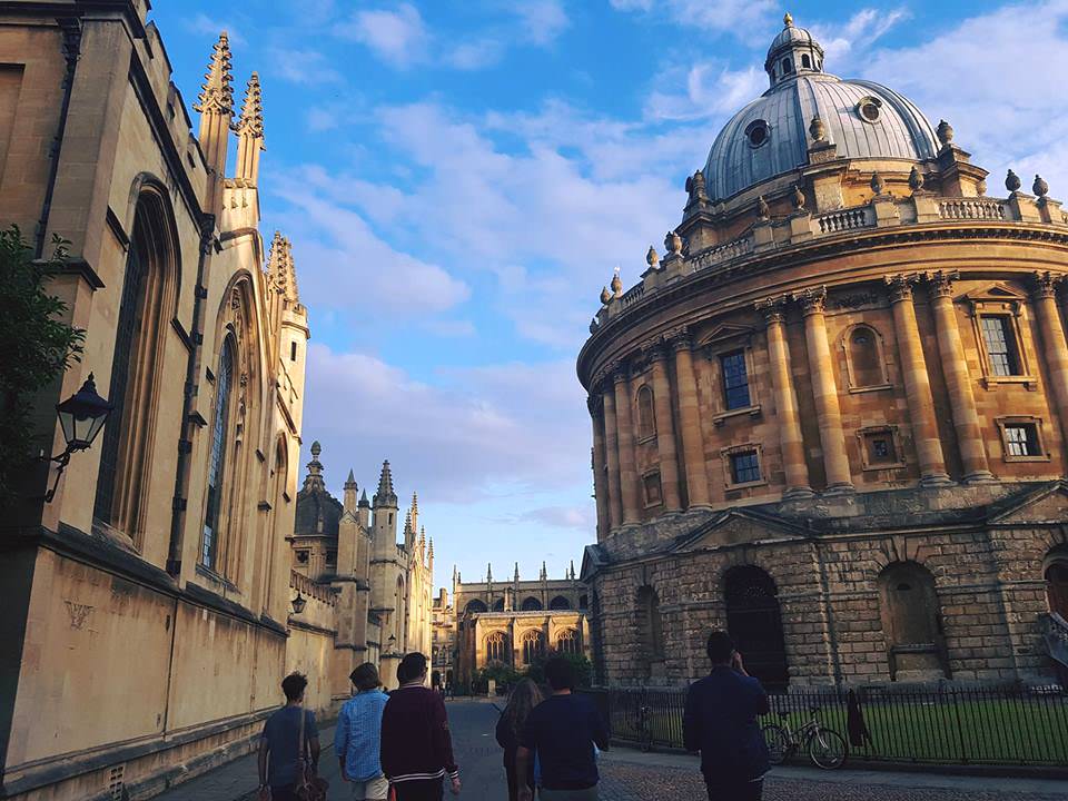 The historic university city of Oxford in the summer sun