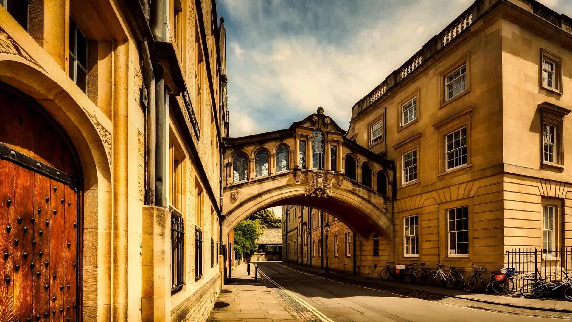 The Bridge of Sighs in oxford 