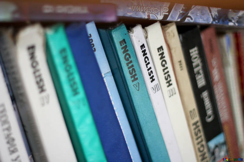 Bookshelf full of English Literature books studied at university