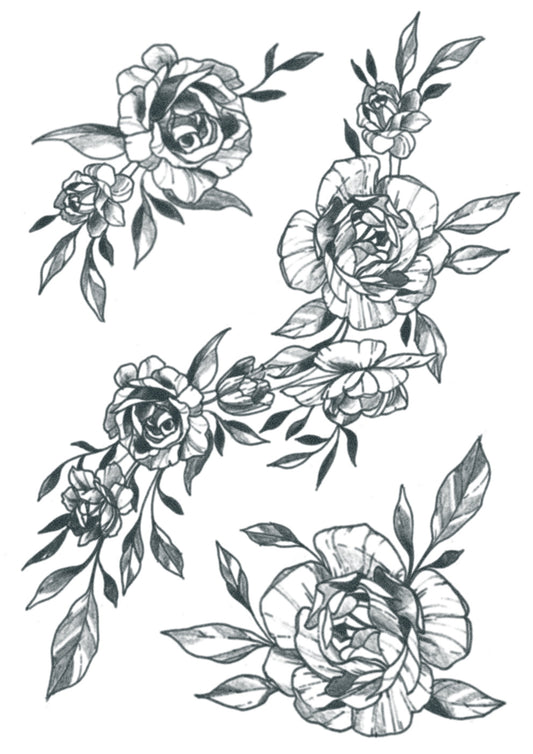 Small Flowers Set 01 – Tattooed Now !