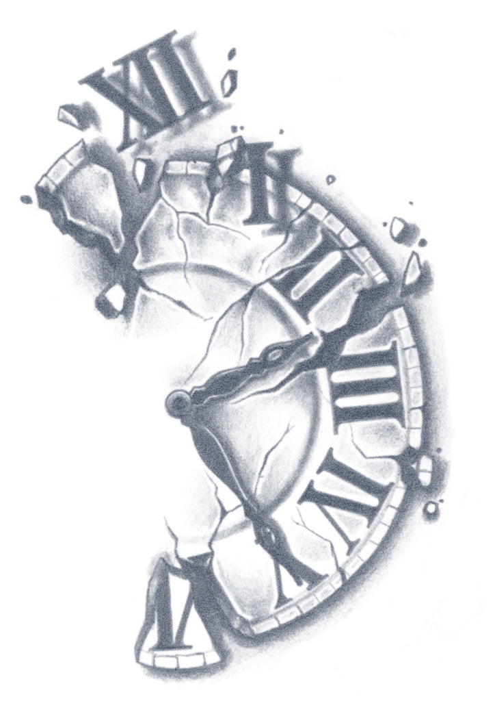 Broken Vintage Clock Hand Drawing Style Stock Vector Royalty Free  1443331775  Shutterstock
