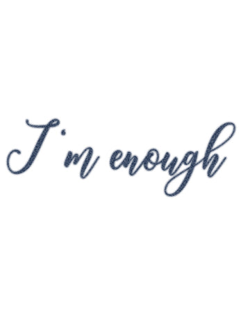 I Am Enough Temporary Tattoo Set of 3  Small Tattoos