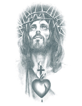 Jesus with Sacred Heart – TattooedNow! Ltd.