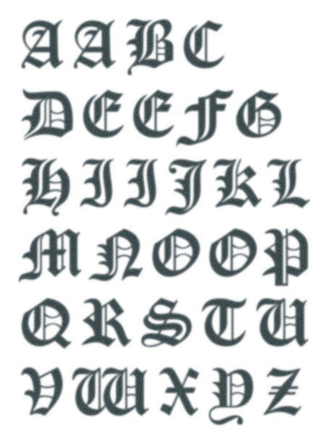 Letters and Script Tattoos – TattooedNow! Ltd.