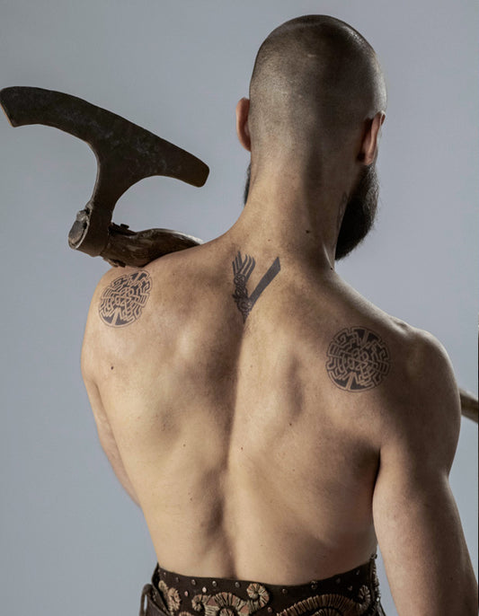 Ivar the Boneless Chest Tattoo Set- Vikings Tv Series – Tattooed Now !