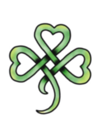 celtic four leaf clover tattoo