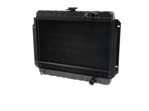 1963-1970 Impala LS Swap Radiator - Black/Manual/No Fan - DeWitts™ Direct Fit® Aluminum Radiators - Ls Swap Radiator