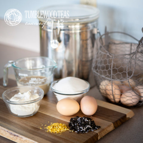 Tumblewood's Lavender Earl Grey black tea blend is one of my favorites to include in recipes. It adds a fresh citrus zing with just a hint of lavender - and who can resist lavender?!